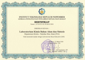 Sertifikat Lab Bahan Alam&Sintesis (Kecil)