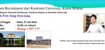 Reminder: Foreign Student Recruitmen, Kookmin University, Korea Selatan